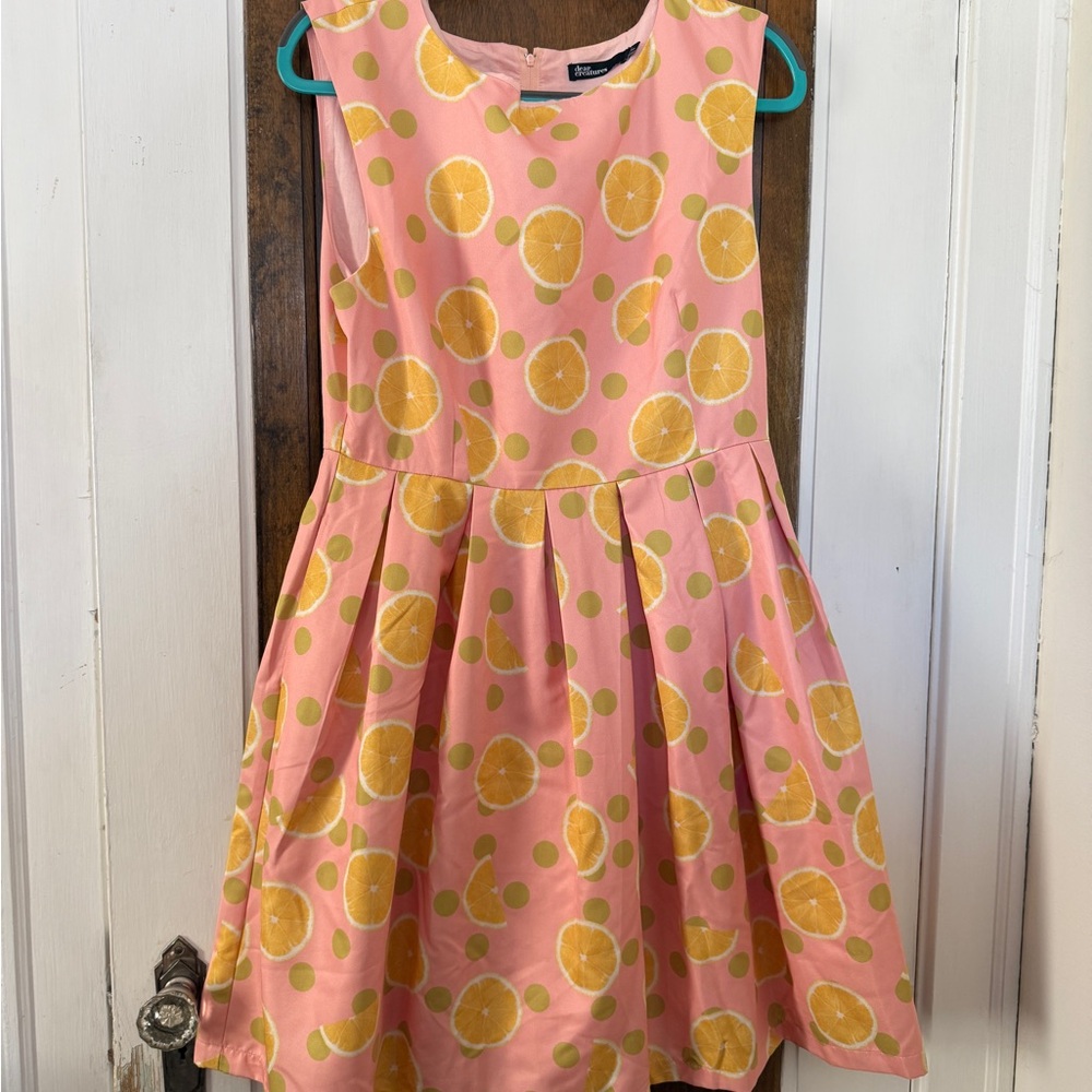 Pink Lemon Print by Dear Creatures Dress